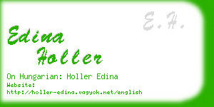 edina holler business card